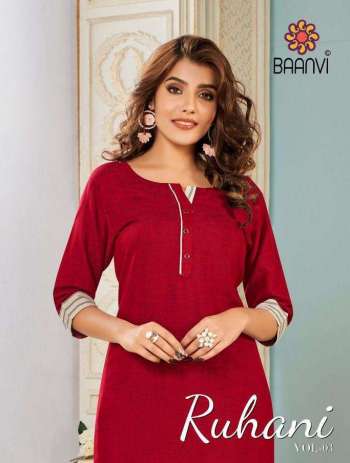 Baanvi Ruhani vol 3 Casual wear kurtis wholesaler