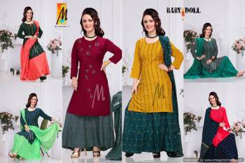 Baby-doll-Kurtis-with-Ghaghra-And-Dupatta-catalog-10