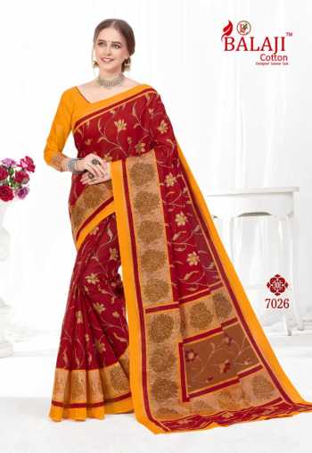 Balaji Cotton Leelavathi vol 7 Cotton Saree wholesaler