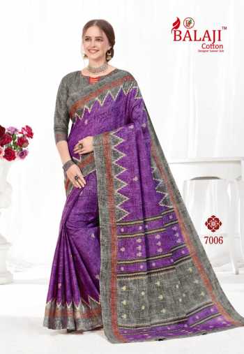 Balaji Cotton Leelavathi vol 7 Cotton Saree wholesaler