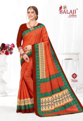 Balaji Cotton Leelavathi vol 7 Cotton Saree wholesaler