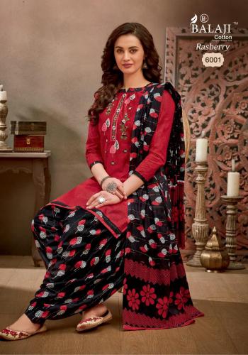 Balaji Cotton Rasberry Patiyala vol 5 Cotton patiyala dress material