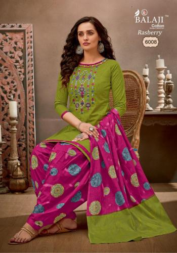 Balaji Cotton Rasberry Patiyala vol 5 Cotton patiyala dress material