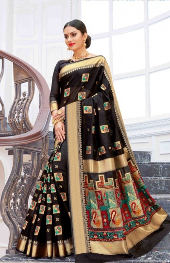 Baluchari Chanderi Cotton Saree catalog wholesaler