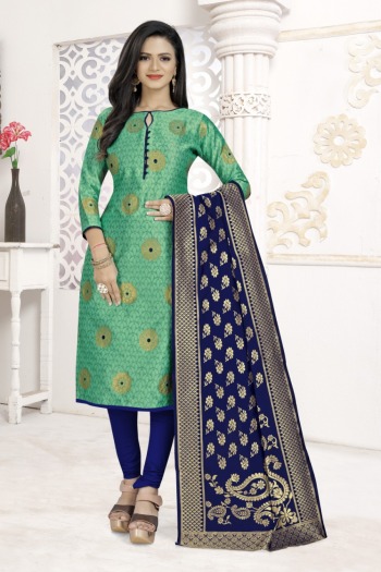 Banarasi Silk Churidar Dress material Wholesaler