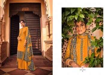 Belliza Designer Aura Pashmina Woollen suits catalog wholesaler