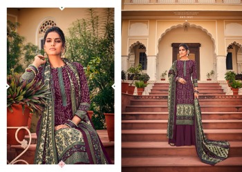 Belliza Designer Aura Pashmina Woollen suits catalog wholesaler