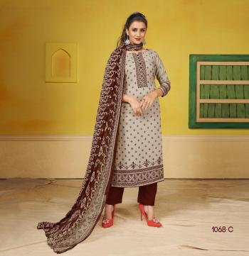 Bipson Harleen 1068 Pashmina Winter Salwar Kameez