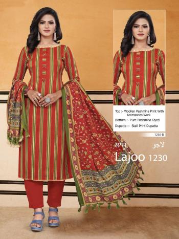 Bipson lajoo 1230 Series pashmina Winter Woollen Suits