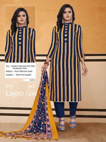 Bipson lajoo 1230 Series pashmina Winter Woollen Suits