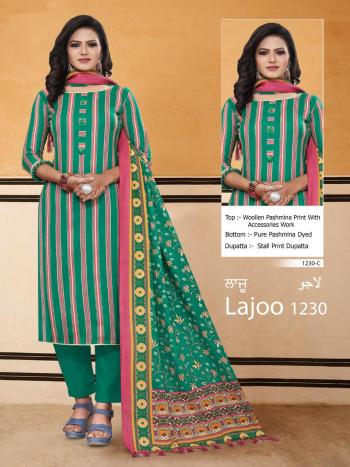 Bipson lajoo 1230 Series pashmina Winter Woollen Suits