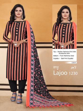 Bipson lajoo 1230 Series pashmina Winter Woollen Suits