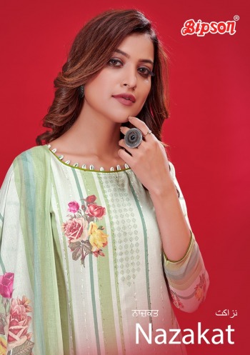 Bipson Nazakat vol 4 Lawn Cotton Salwar Kameez wholesaler