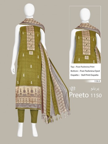 Bipson Preeto 1150 Series Pashmina Woollen Salwar Kameez wholesaler