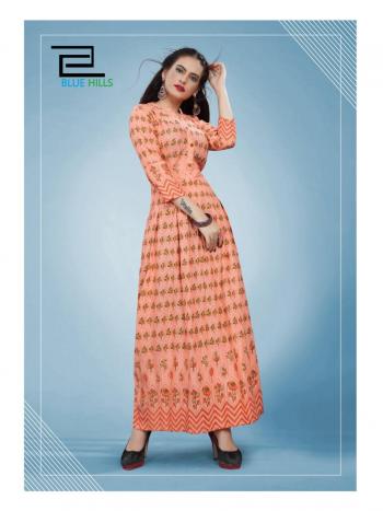 Blue Hill Bournvilla vol 3 Party wear Kurtis wholesaler