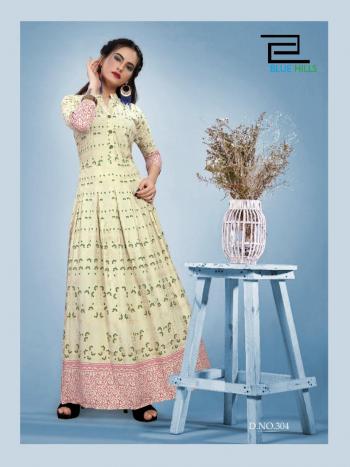 Blue Hill Bournvilla vol 3 Party wear Kurtis wholesaler