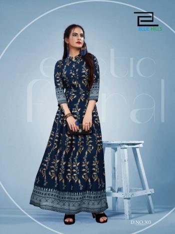 Blue Hill Bournvilla vol 3 Party wear Kurtis wholesaler