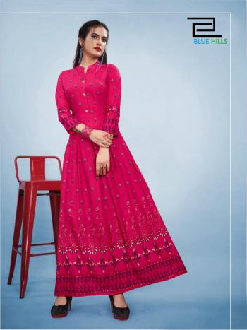 Blue Hill Bournvilla vol 3 Party wear Kurtis wholesaler