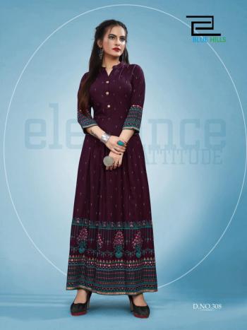 Blue Hill Bournvilla vol 3 Party wear Kurtis wholesaler