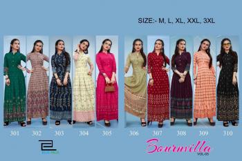 Blue Hill Bournvilla vol 3 Party wear Kurtis wholesaler