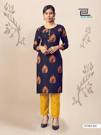 Blue hills Jasmine vol 1 kurtis with pant catalog