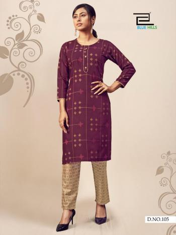 Blue hills Jasmine vol 1 kurtis with pant catalog