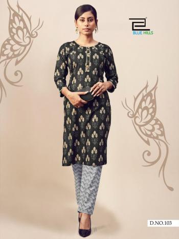 Blue hills Jasmine vol 1 kurtis with pant catalog