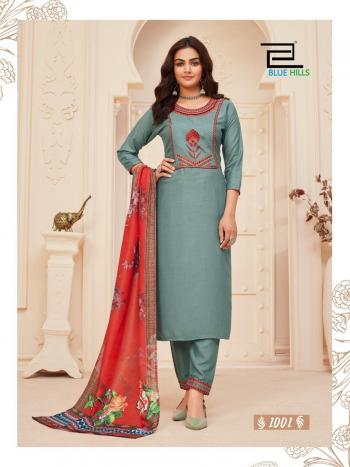 Blue Hills Dupatta Queen vol 1 Kurtis, pant and Dupatta