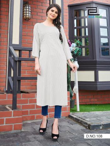 Blue hills Ellis Rayon kurtis buy wholesale price