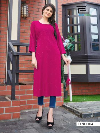 Blue hills Ellis Rayon kurtis buy wholesale price