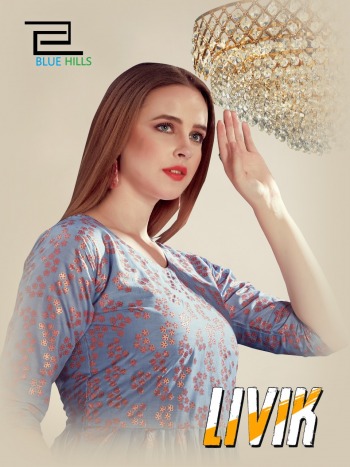 Blue Hills Livik vol 2 Cotton Party wear kurtis wholesaler