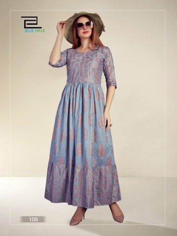 Blue Hills Livik vol 2 Cotton Party wear kurtis wholesaler