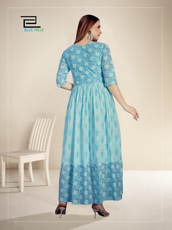 Blue Hills Livik vol 2 Cotton Party wear kurtis wholesaler