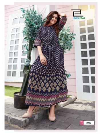 Blue Hills Royal Touch Party wear kurtis wholesaler