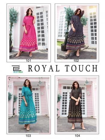 Blue Hills Royal Touch Party wear kurtis wholesaler