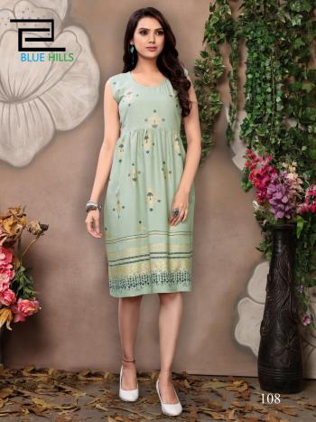 Blue Hills Short Walkway vol 2 rayon Kurtis wholesaler