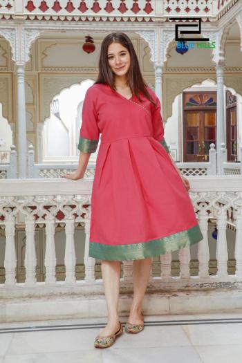 Blue Hills Taapsee Cotton Flex Anarkali kurtis wholesaler