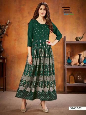 Blue Hills Walkway Edition vol 1 Rayon Long Gown wholesaler