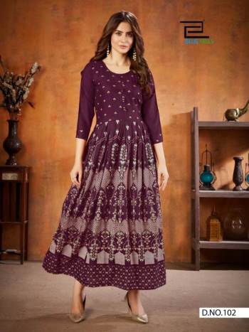 Blue Hills Walkway Edition vol 1 Rayon Long Gown wholesaler