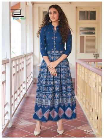 Blue Hills Walkways vol 9 Rayon Daily wear kurtis wholesaler