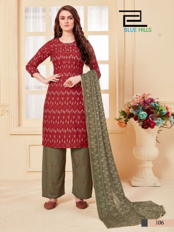 Blue Hills Zoya Kurtis with Palazzo and Dupatta wholesaler