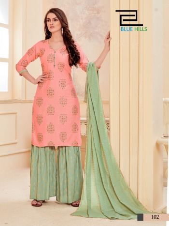 Blue Hills Zoya Kurtis with Palazzo and Dupatta wholesaler