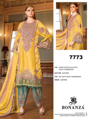 Bonanza 7773 Series Hit Design pakistani Suits wholesaler