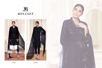 Bonanza Charizma Qara Black and White pakistani Suits