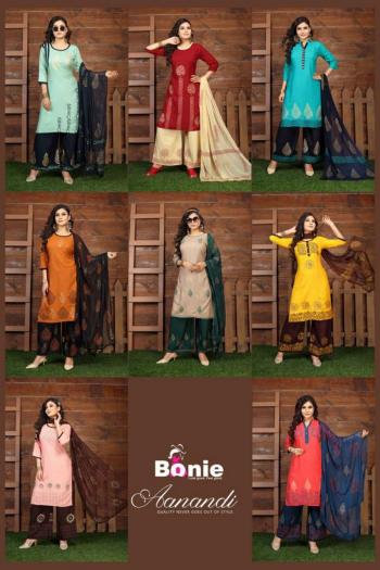 Bonie Aanandi vol 1 kurtis with Palazzo and Dupatta