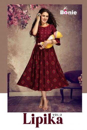 Bonie Lipika vol 2 Rayon Kurtis wholesaler