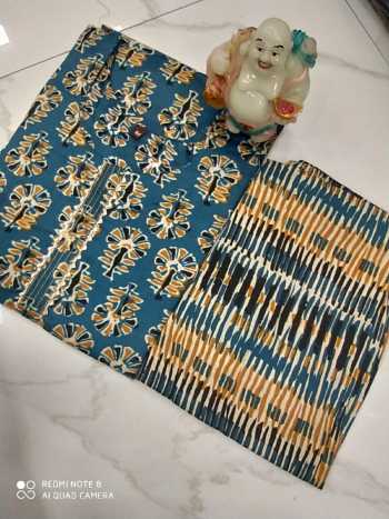 Cambric print Jaipuri kurtis with palazzo wholesaler