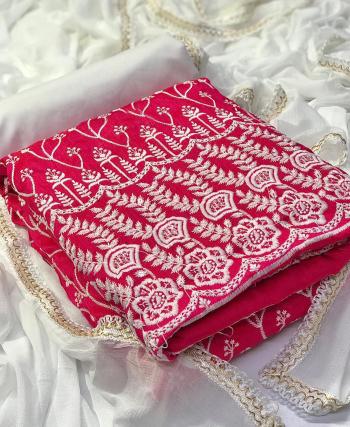 Cotton Embroidered Dress Material wholesale Price