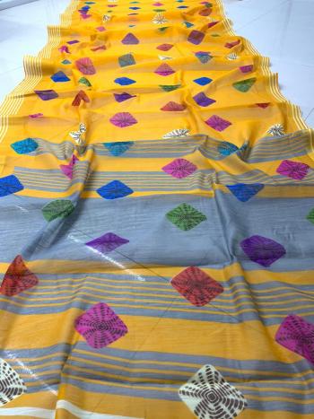 Cotton Linen Daily wear Saree buy wholesale price