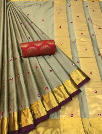 Cotton Silk Saree with Banarasi Jacquard Blouse